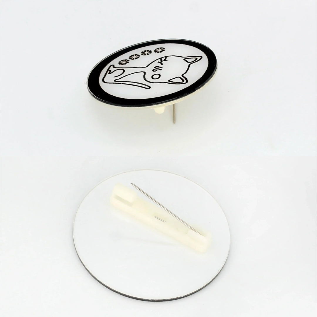 Whimsical Kitty Brooch