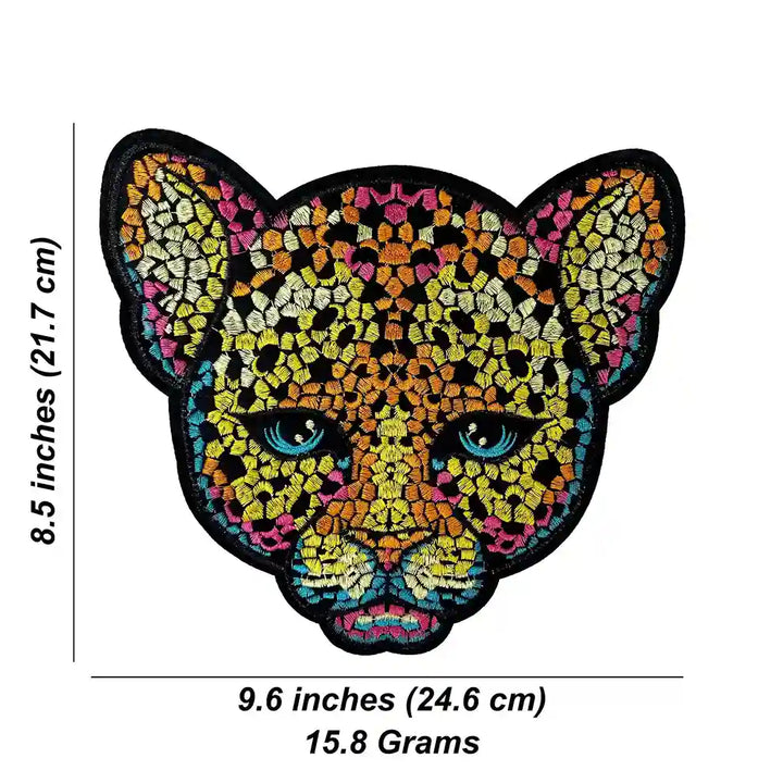 Stained Glass Leopard Patch