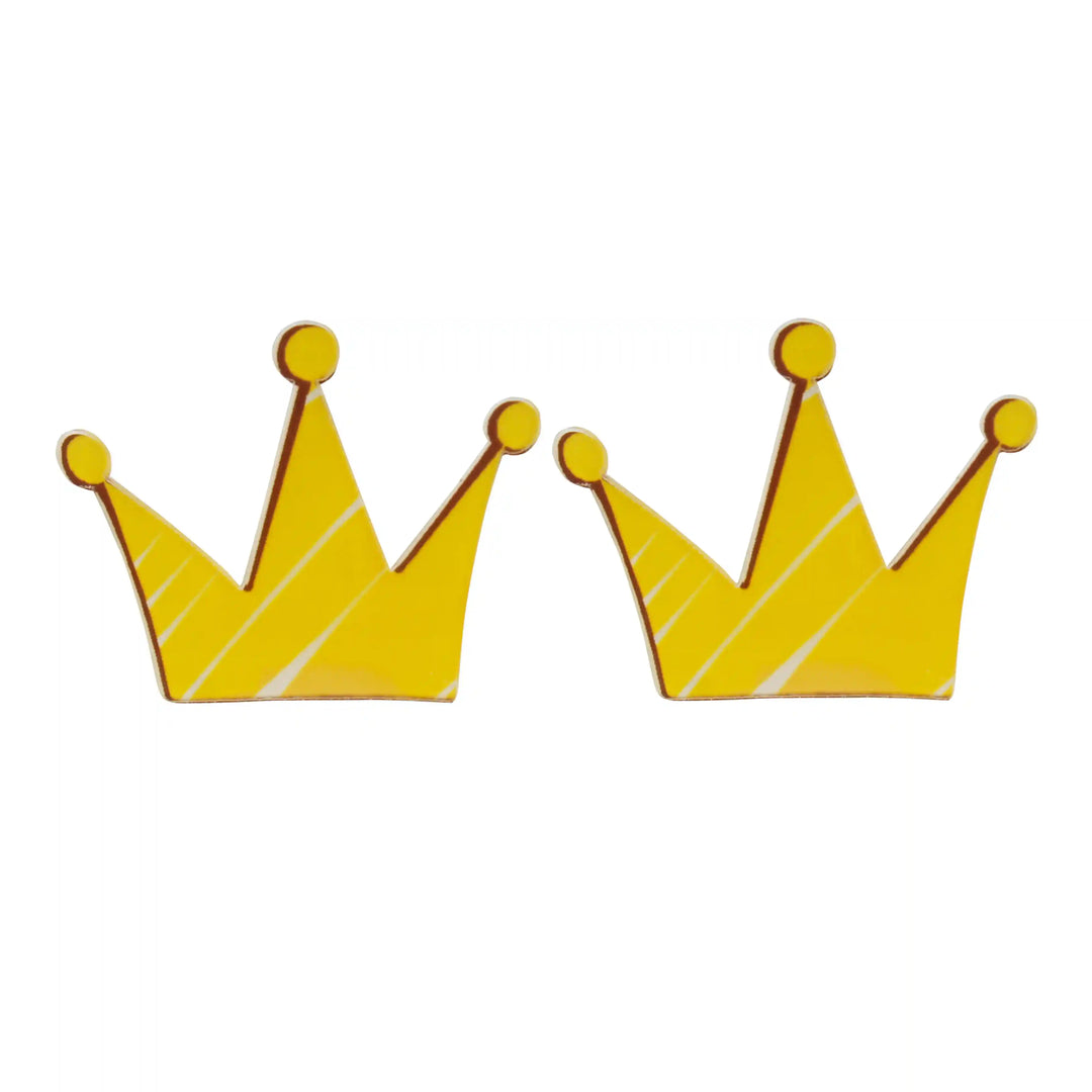 Golden Crown Brooches