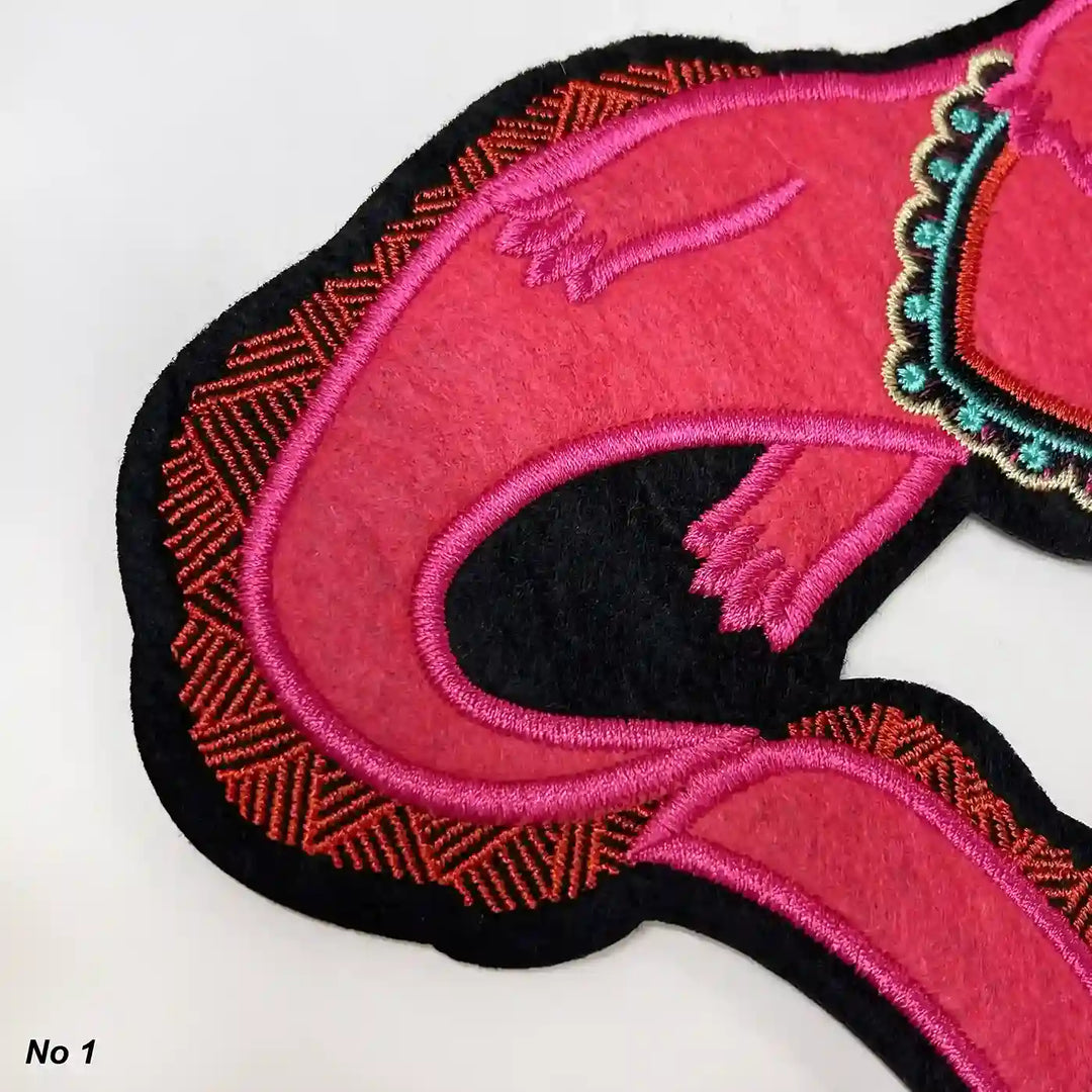 Cute Pink Axolotl Embroidered Patch