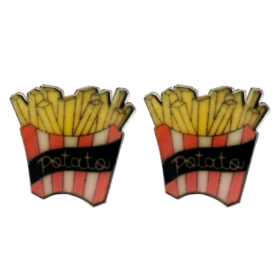 French Fries Brooch Pin