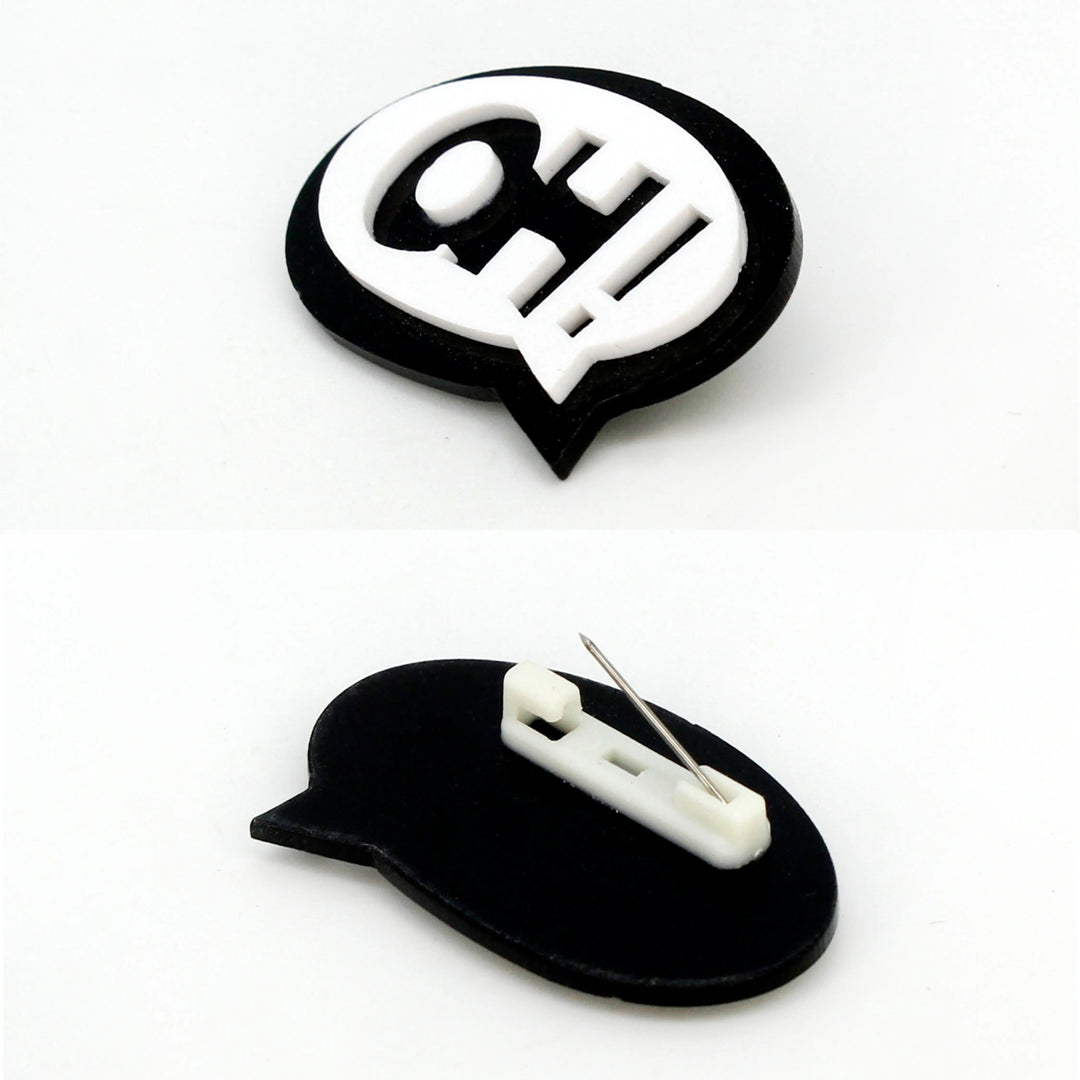 OH Message Brooch