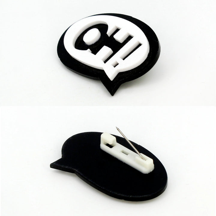 OH Message Brooch