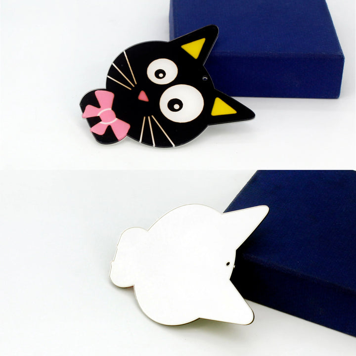 Whimsical Black Cat Patch
