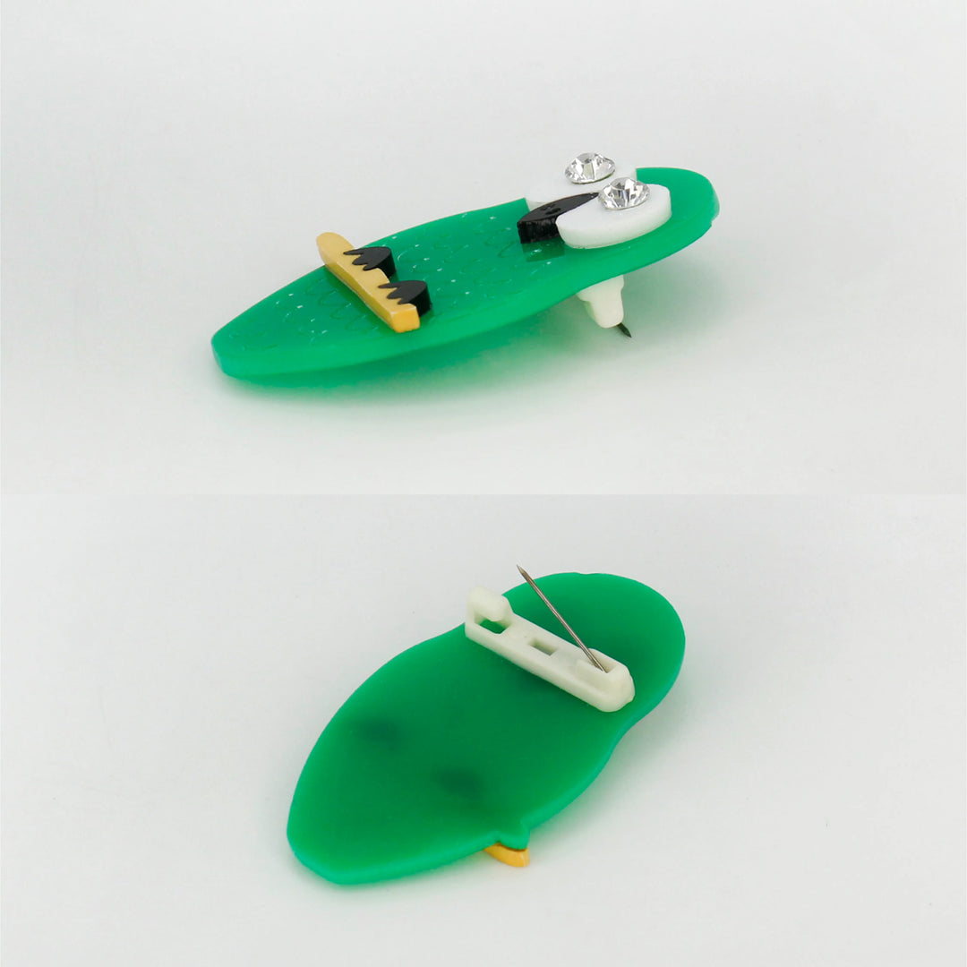 Emerald Owl Brooch Pin