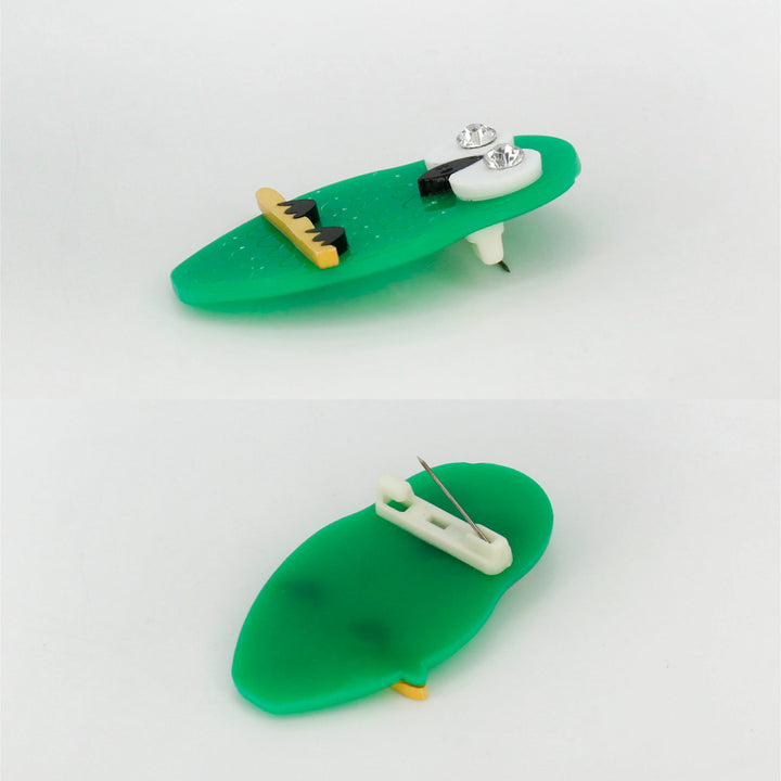 Emerald Owl Brooch Pin