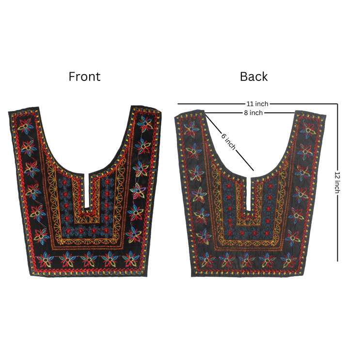 Elegant Multicolor Ethnic Neckline