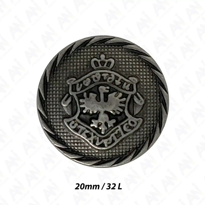 Heraldic Emblem Buttons for Clothing