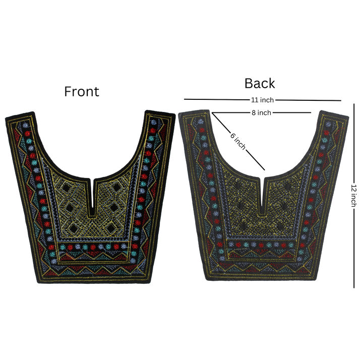 Embroidered Elegance Neckline