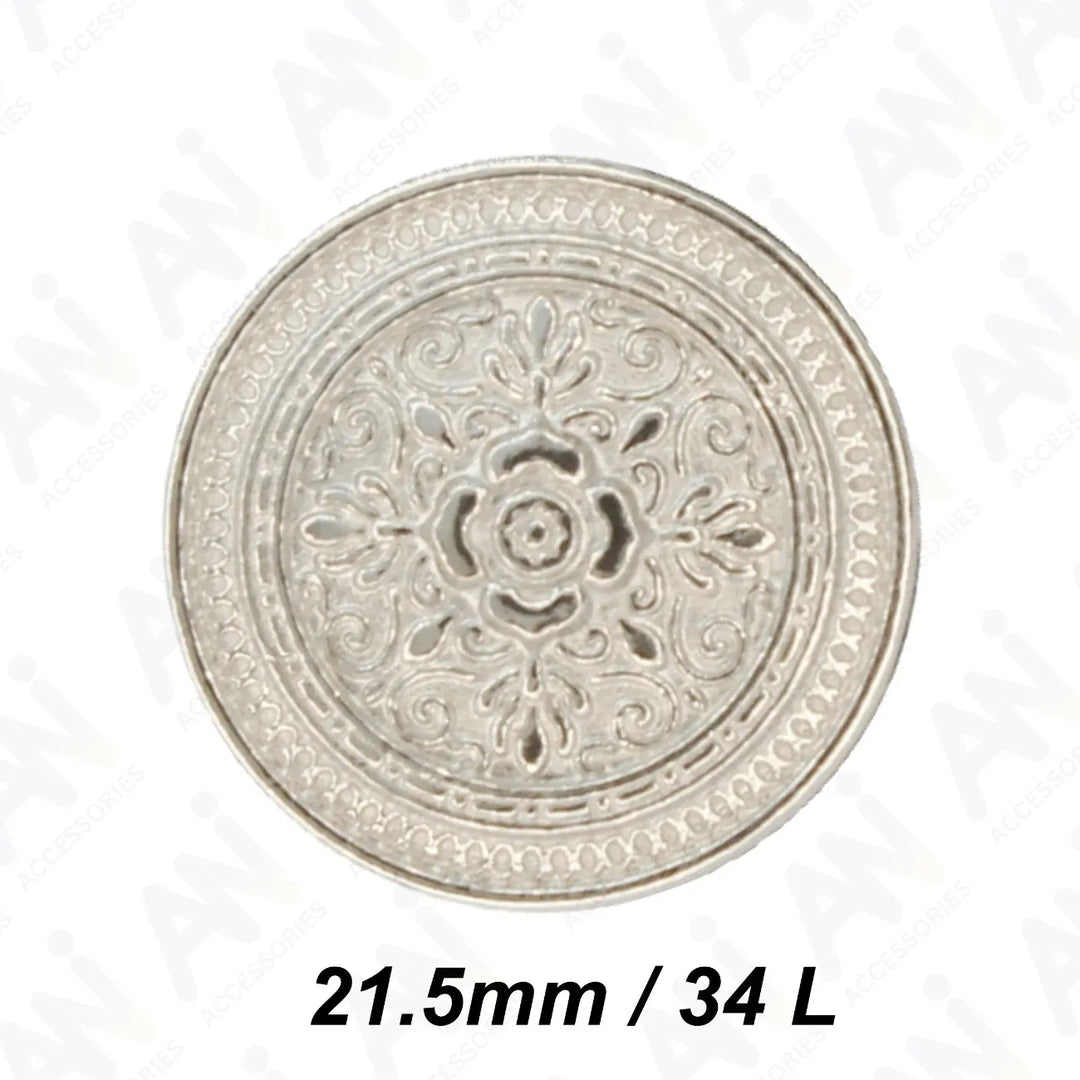 Elegant Design Metal Buttons | 18mm (28L) & 21mm (34L)