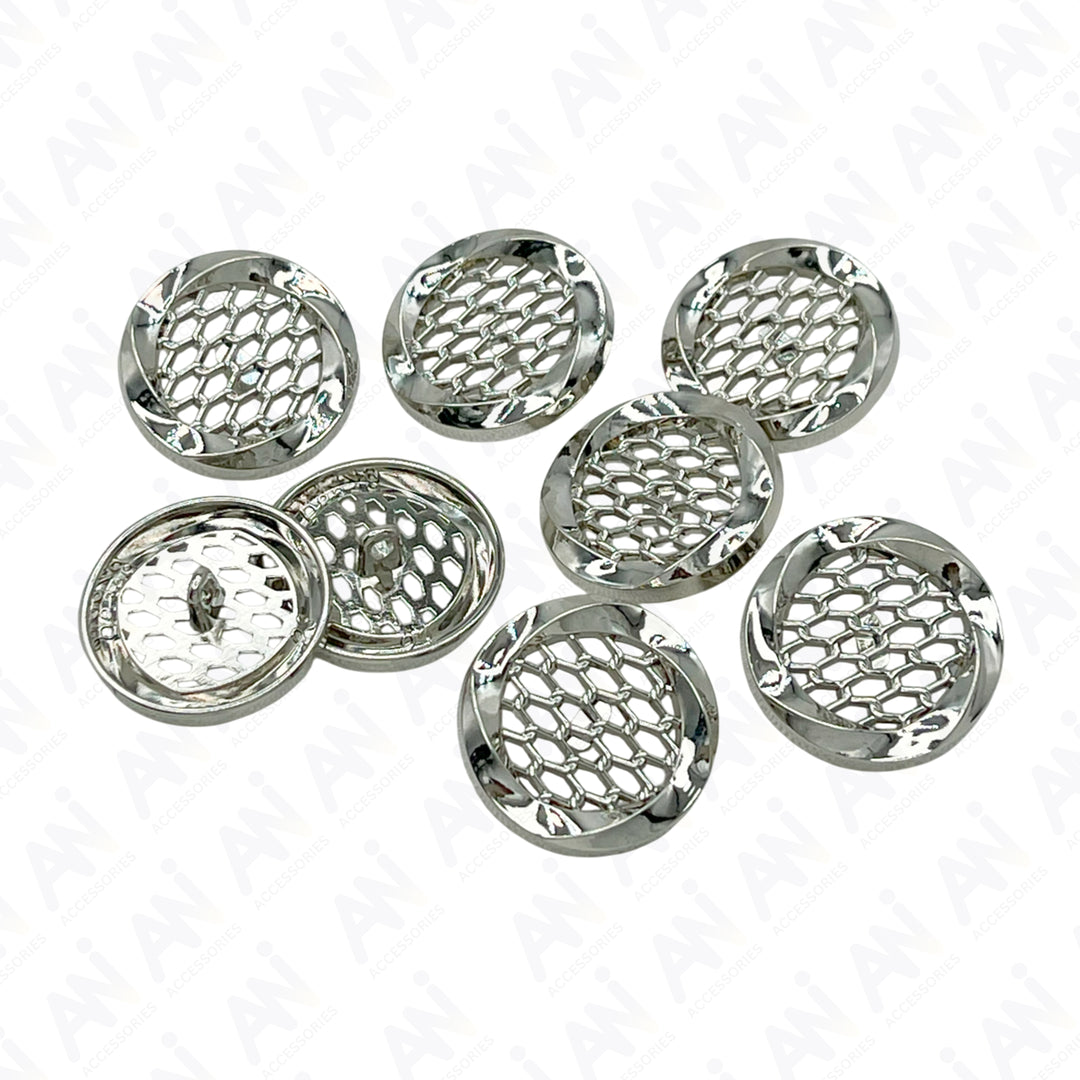 Honey Comb Metal Buttons