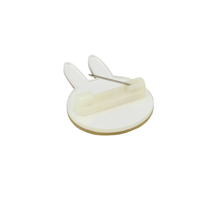 Happy Hoppy Acrylic Bunny Brooch Pin