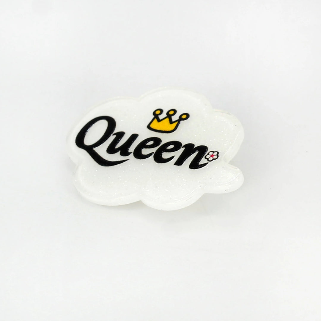 Queen Acrylic Brooch