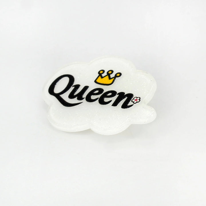 Queen Acrylic Brooch