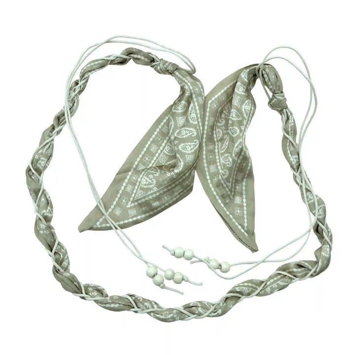 Neutral Toned Bandana Belt