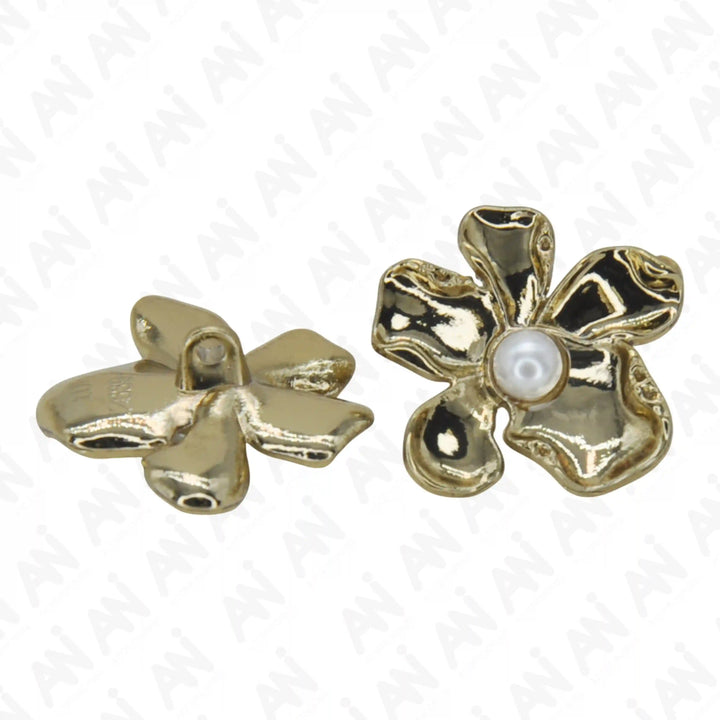 Floral Pearl Buttons
