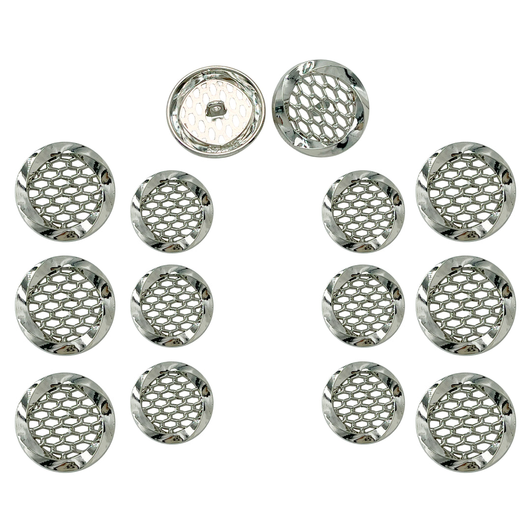 Honey Comb Metal Buttons