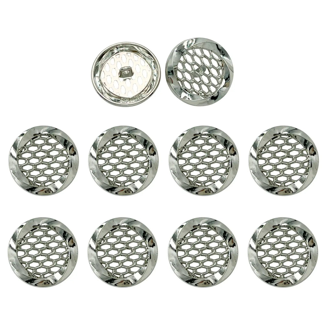 Honeycomb Metal Buttons | 15mm, 18mm & 23mm