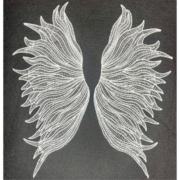 Angel Wing Patch with Buttons & Collar Tips | Combo Set
