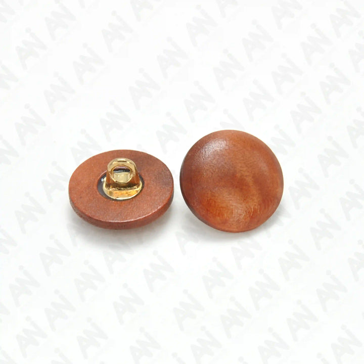 Rustic Wooden Shank Buttons | 15mm