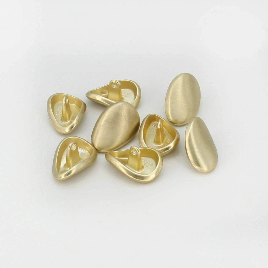 Teardrop-Shaped Metal Button | 20mm(32L)