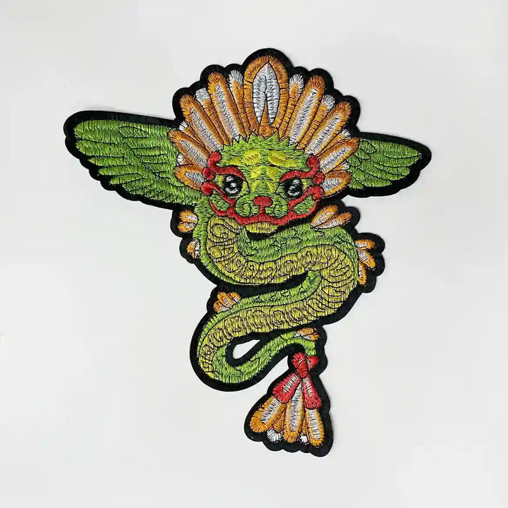 Feathered Dragon Motif Hot-Fix Patch