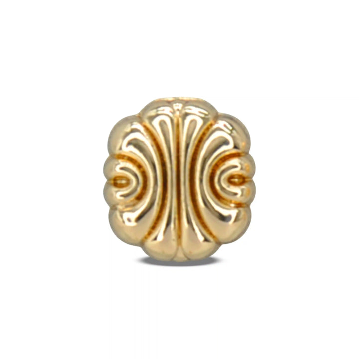 Scalloped Shirt 10mm Metal Button
