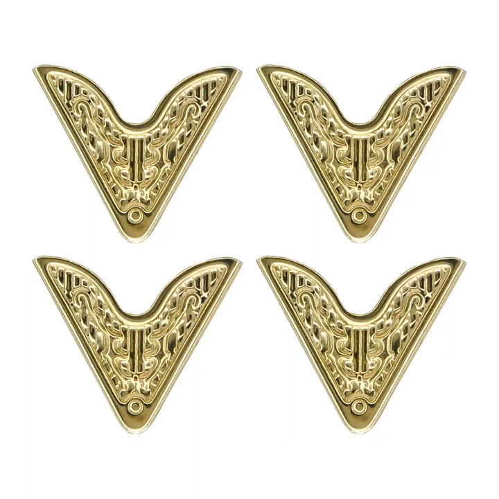 Gold V-Shaped Collar Tips