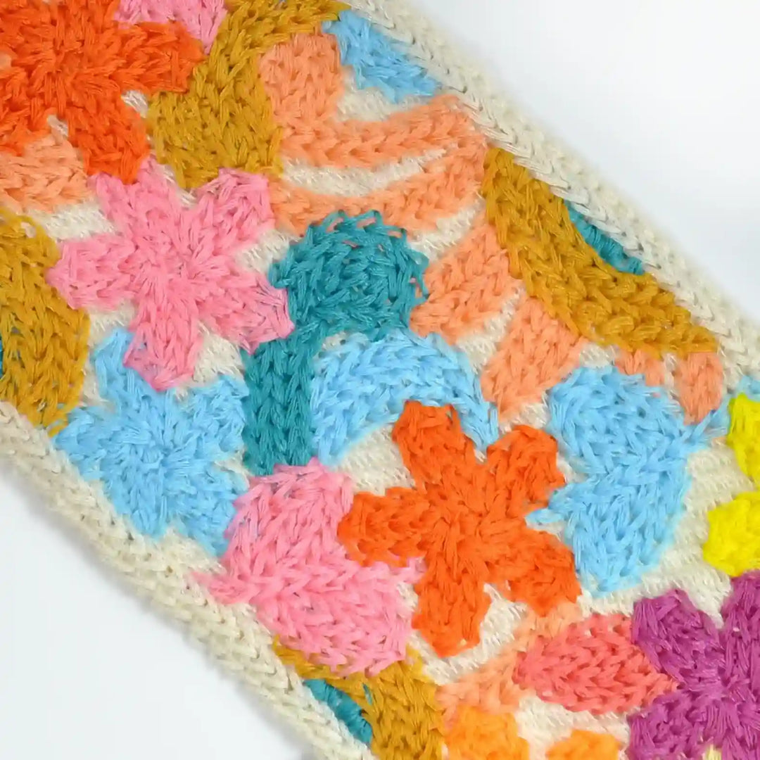 Multicolor Boho Floral Lace Trim | 2 Meter