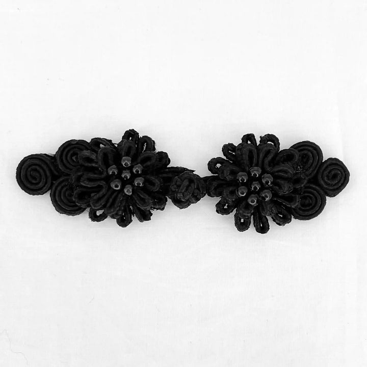 Bow Inspire Bead Floral Knot Button