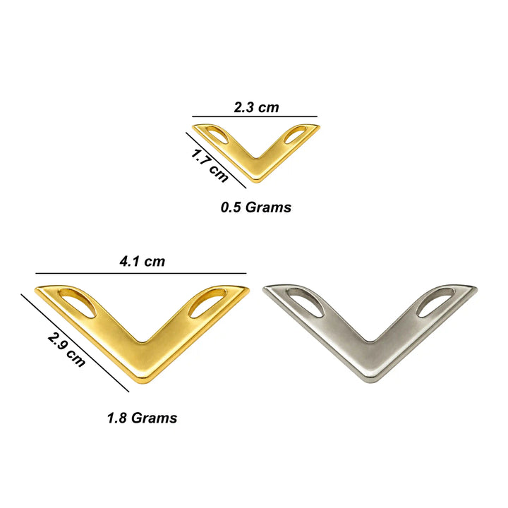 V-Shaped Open Design Collar Tip