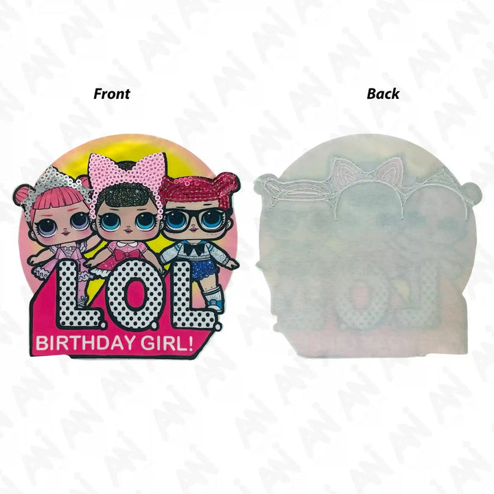 Sequins LoL Birthday Girl Patch
