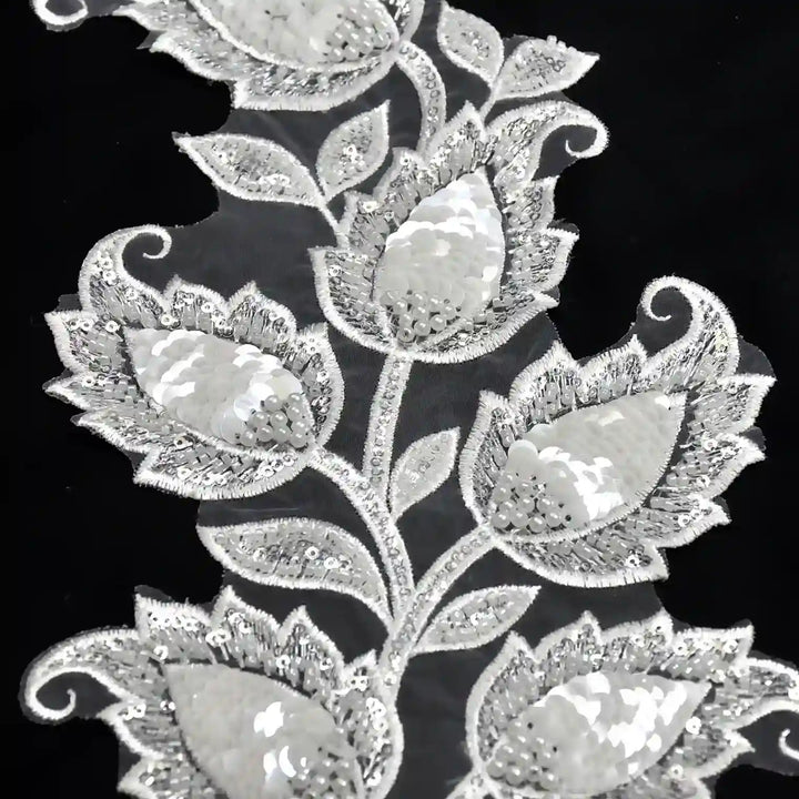 Tulip Flower 1 Meter Sequins Lace