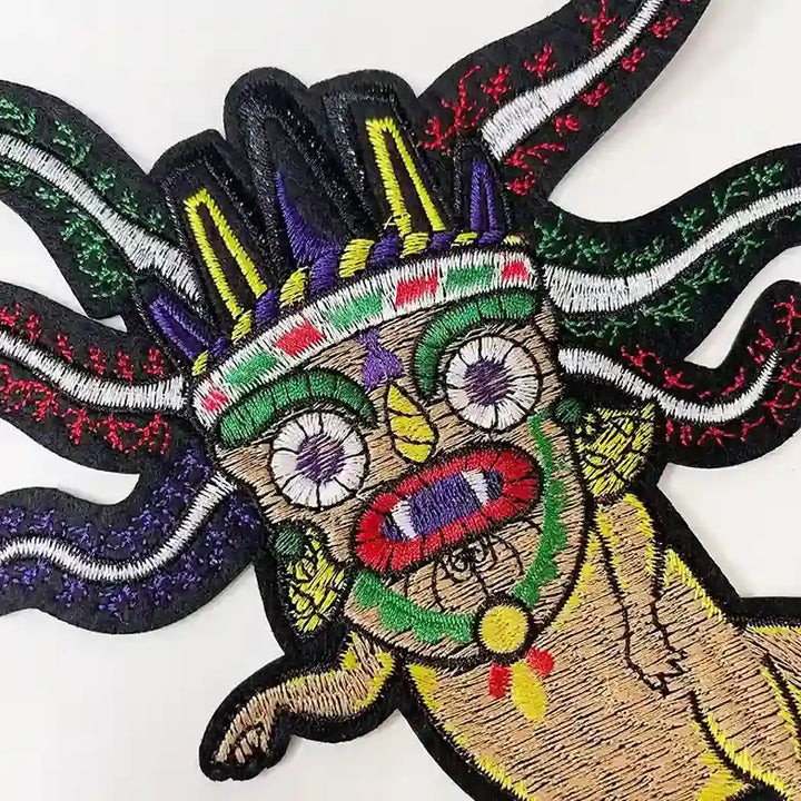 Aztec Axolotl Warrior Patch