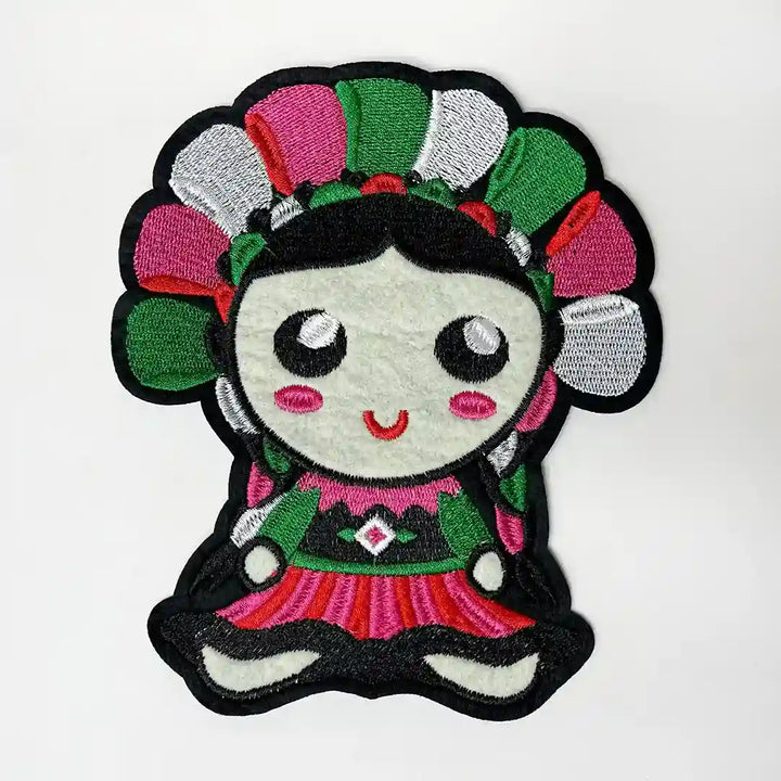 Mexican Lele Rag Doll Hot-Fix Patch