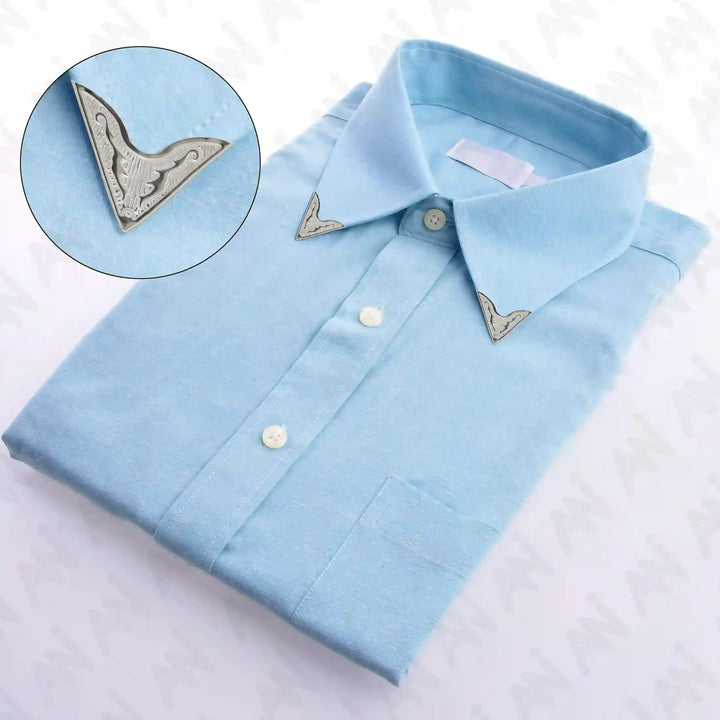 Silver Tribal Collar Tips