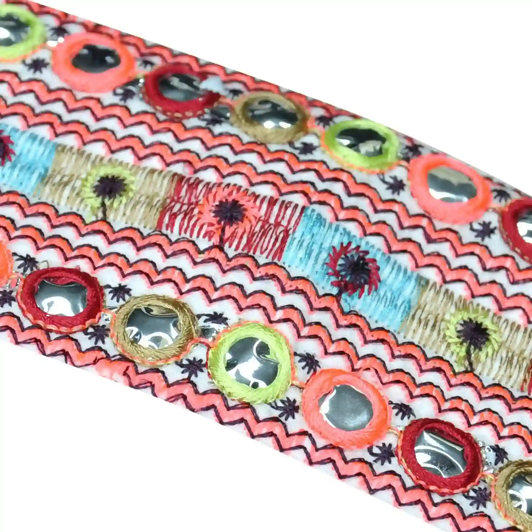 Multicolor Ric Rac Design Lace | 2 Meters