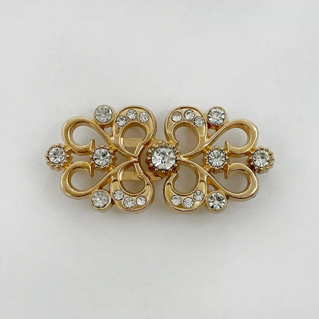 Swarovski-Style Crystal Frog Closure Buttons