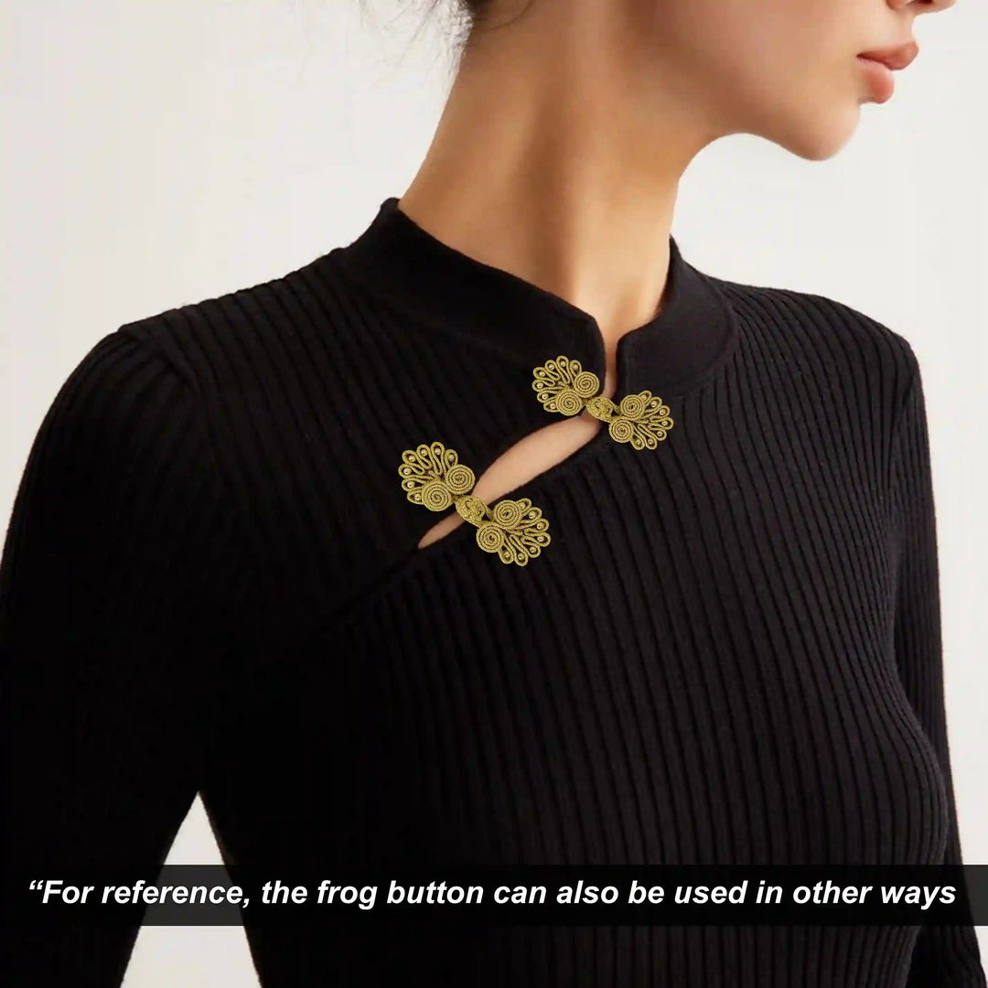 Snail Spiral Knots Frog Buttons