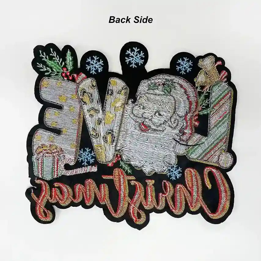 Love Merry Chritsmas Sew Patch