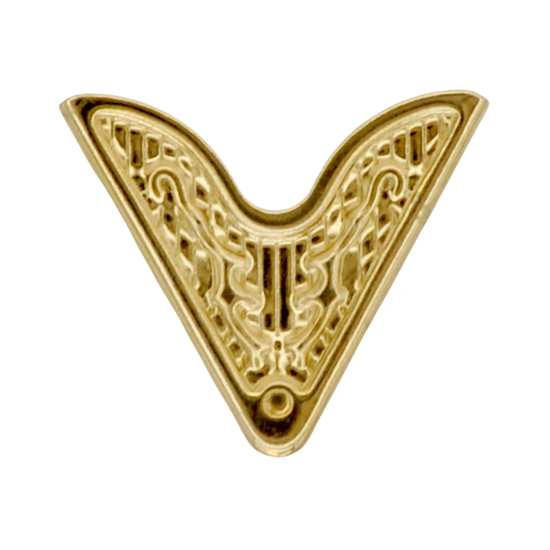 Engraved Western Filigree Collar Tip