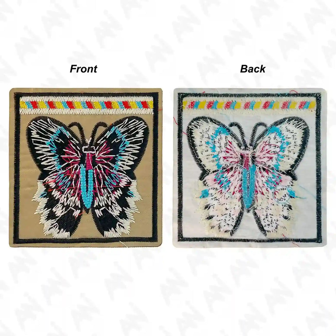 Embroidered Butterfly Patch