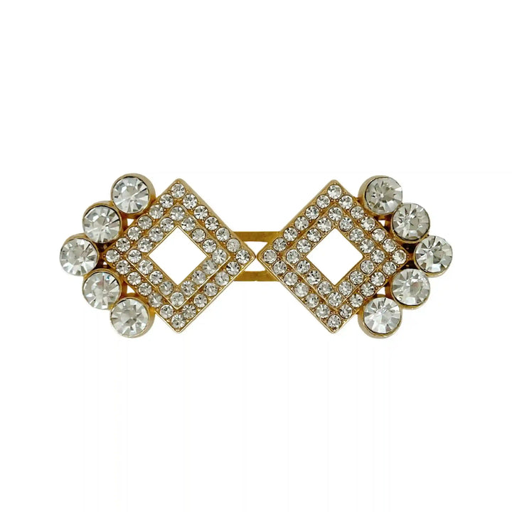 Rhinestone Square Frog Closure Buttons