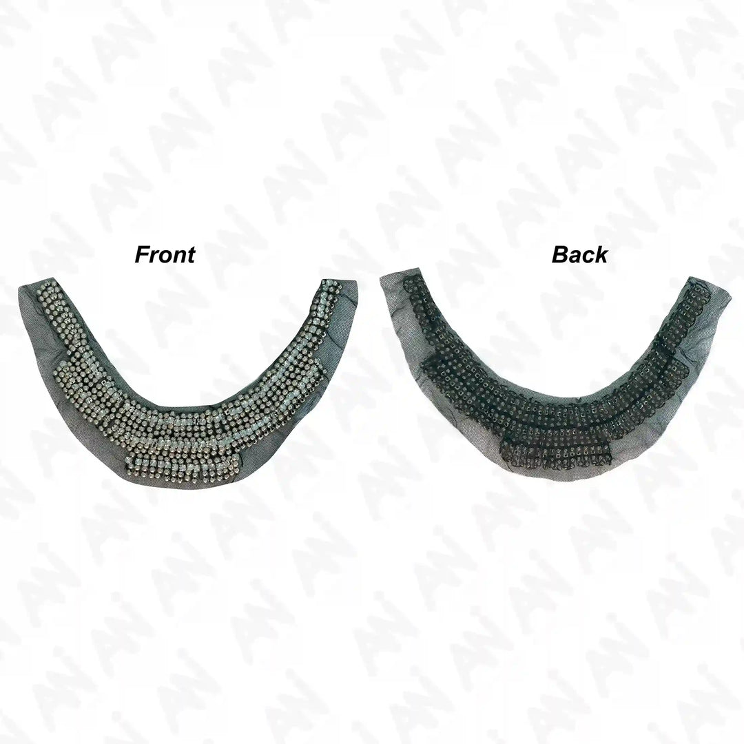 Crystal Beaded Neckline Patch