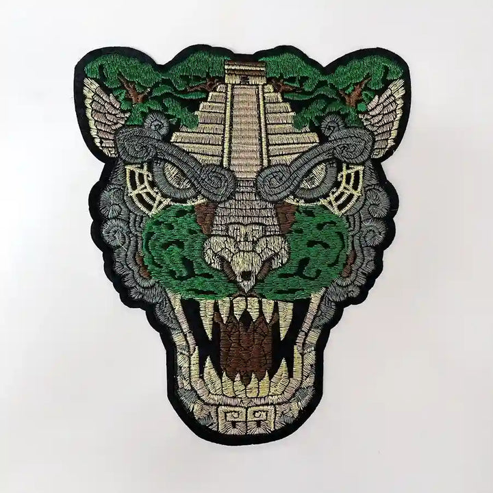 Chichen Itza Jaguar Head Patch