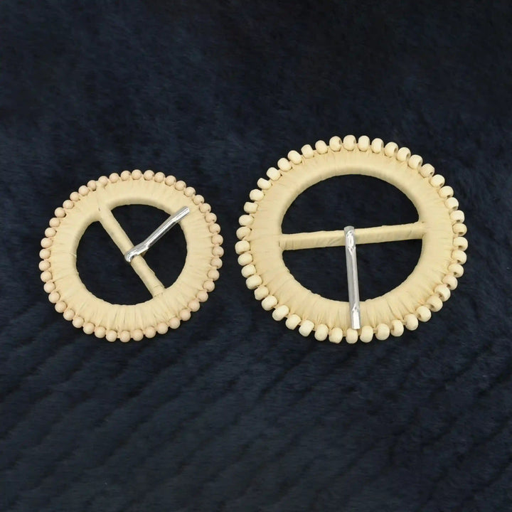 Artisan Boho Aesthetic Raffia Buckle