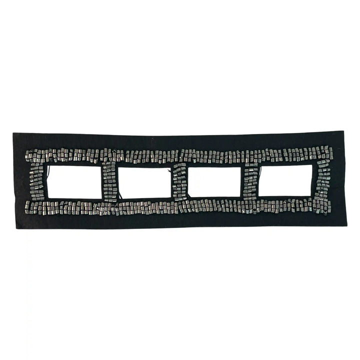 Beaded V-Neck Applique