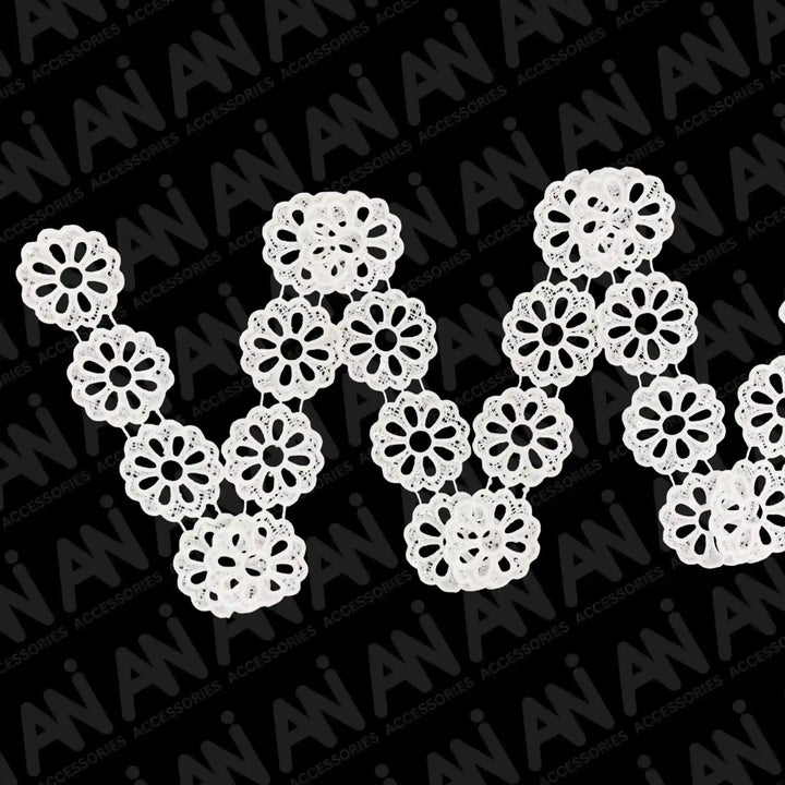 Round sunflower Venetian Sequins Lace Trim | 2 Meter