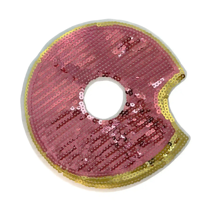 Pink Sequins Donut Patch