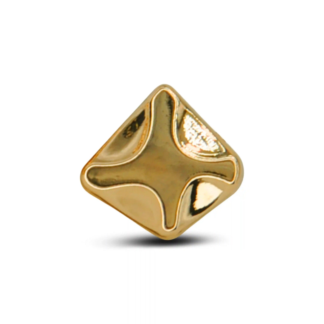 Rounded Square Metal Buttons